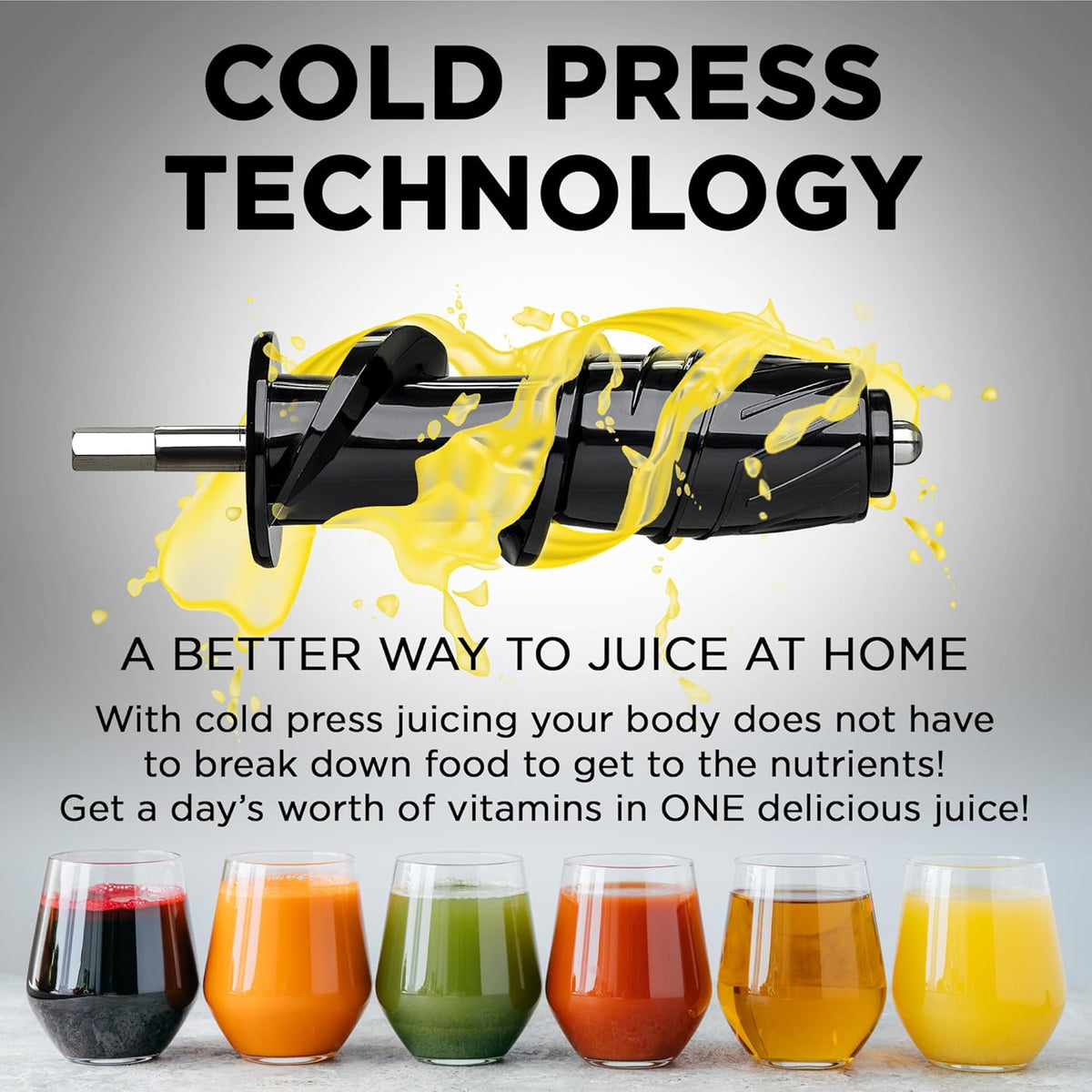 Cold Press Juicer Machine | 3 Inch Wide Chute | High Nutrition & Juice Yield | 3 Juicer Modes | Easy to Clean | Slow Masticating Juicer for Vegetables and Fruits [White]