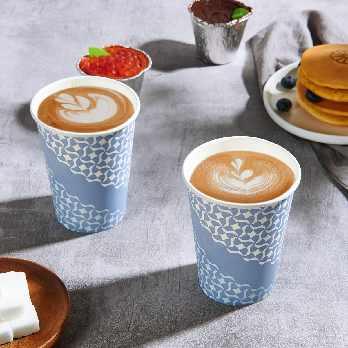 MUCHII Paper Coffee Cups 12 oz, 240 Count Disposable Coffee Paper Cup, Paper Drinking Cups for Hot Beverage
