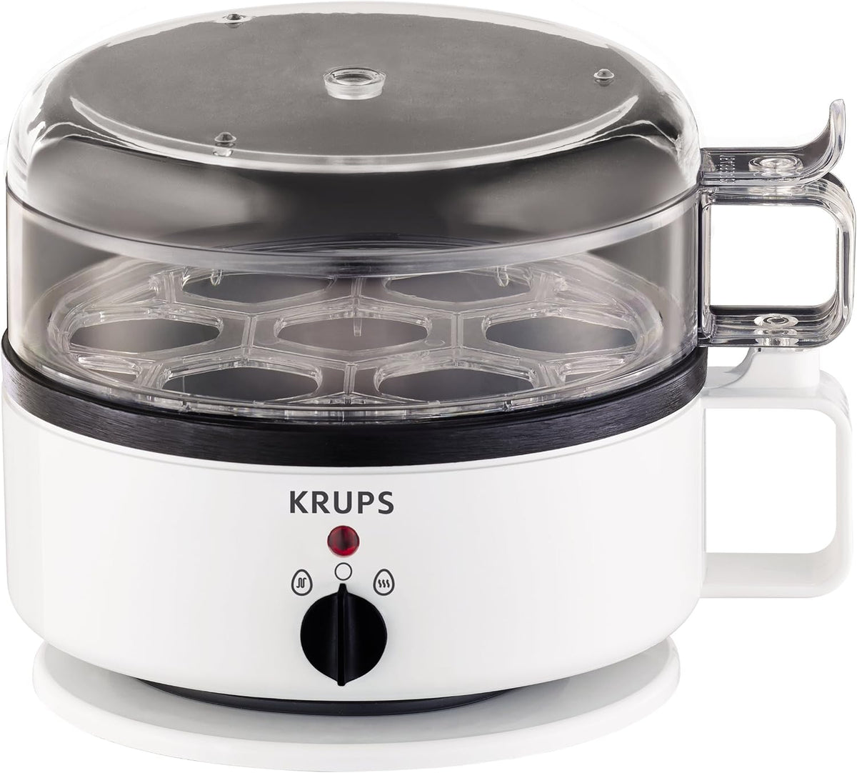 KRUPS F23070 Egg Cooker with Water Level Indicator, 7-Eggs capacity, White