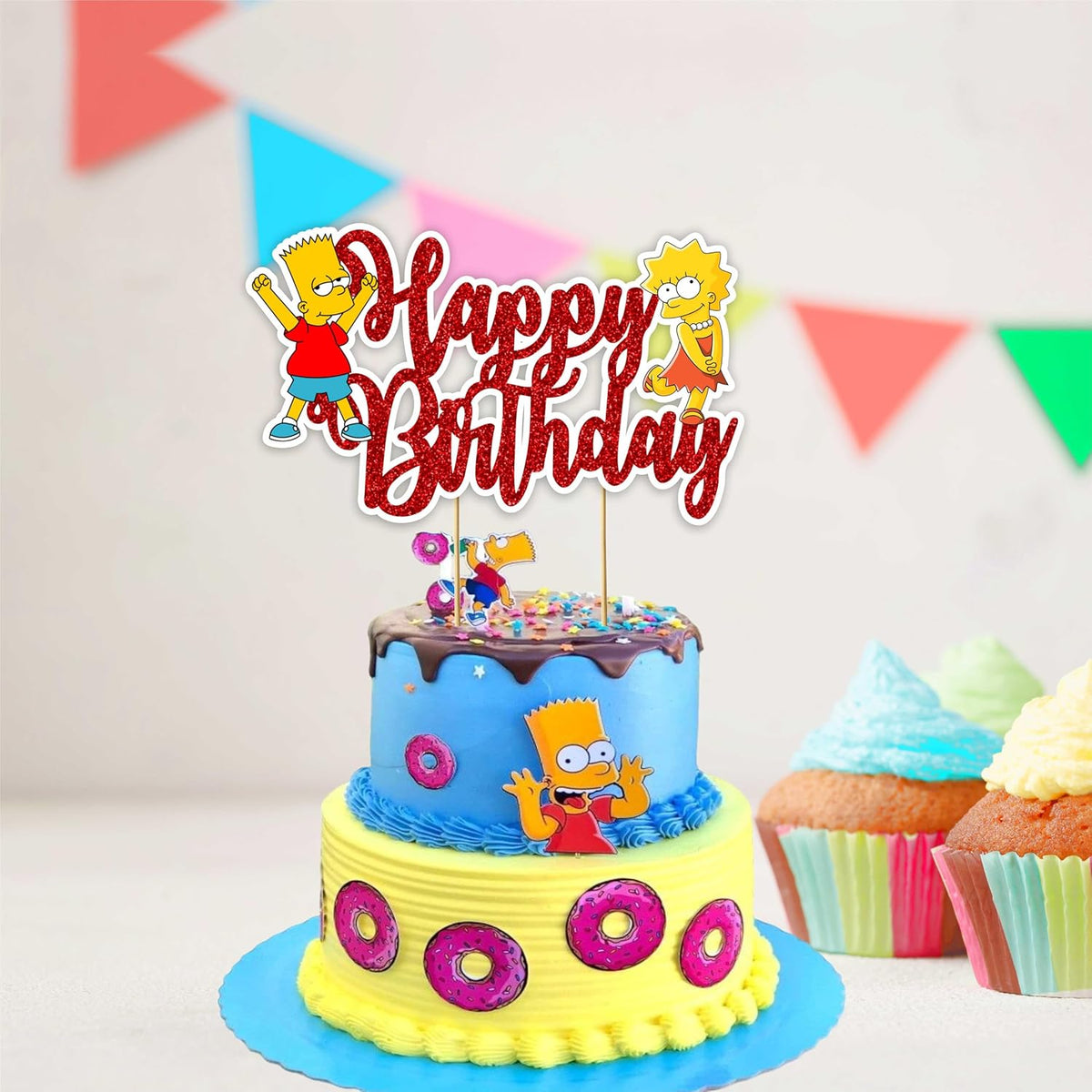 Seyal® Brt Simpson Happy Birthday Cake Topper