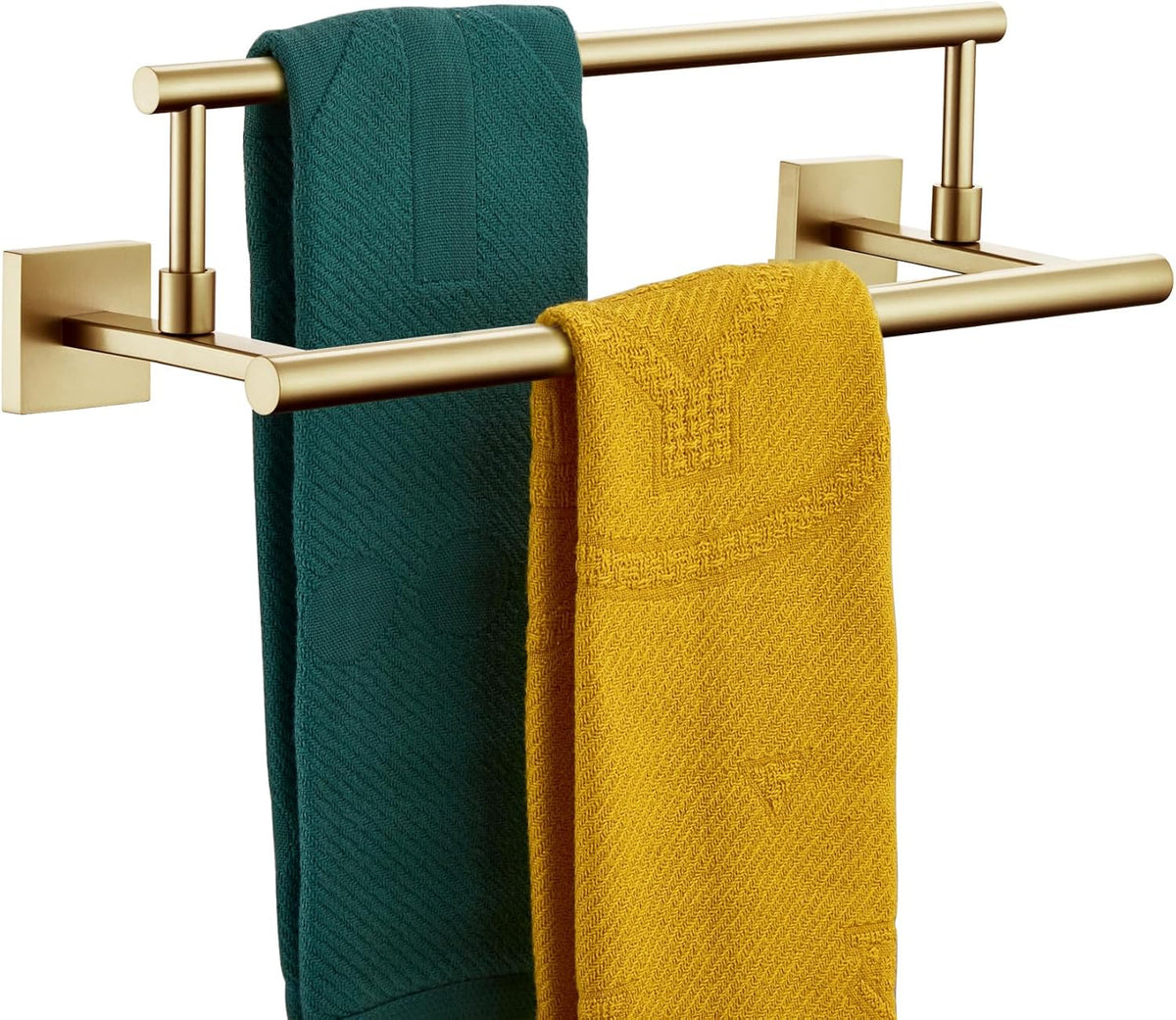 KOKOSIRI Hand Towel Bar 16 Inches Towel Holder Bathroom Rack for Bath Cabinet Towel Rails Brushed Gold Stainless Steel B5009BG-L16