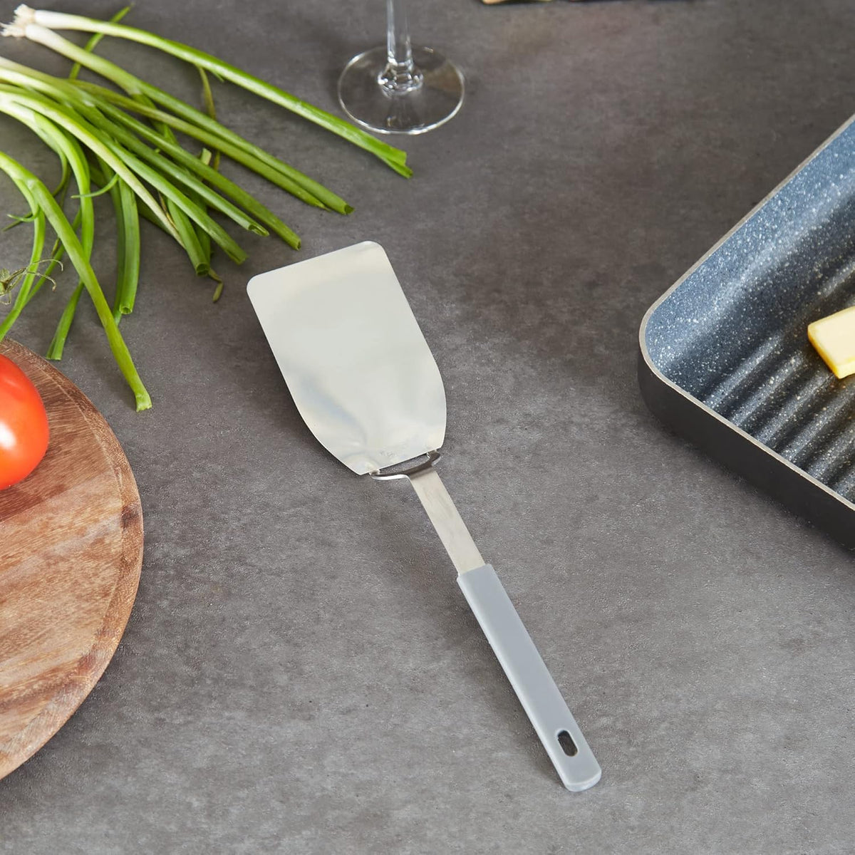 RSVP International Endurance Kitchen Tool Collection Flexible Stainless Steel, Dishwasher Safe, Spatula