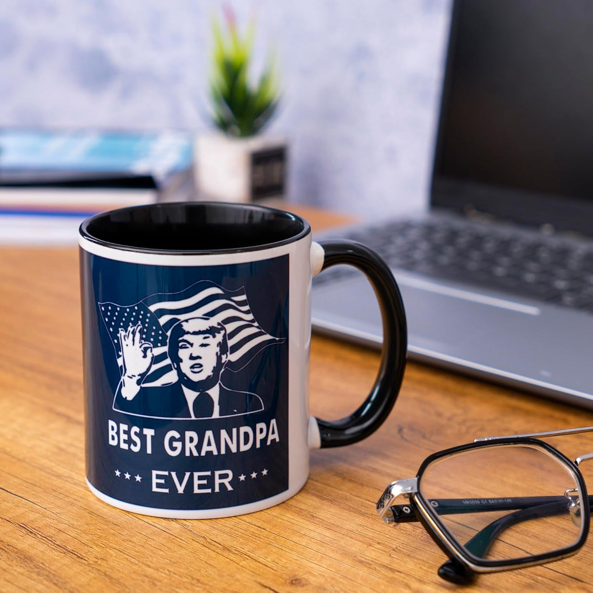 decorluxes Best Dad Ever Mug 11oz Funny Coffee Mug, Gift For Father's Day, Birthday for Dad, Papa, or Daddy from Son, Daughter, or Wife (GRANDPA)