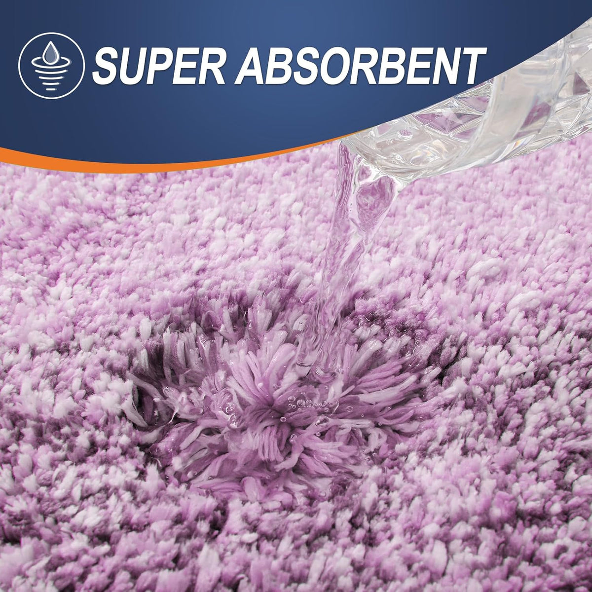 OLANLY Bathroom Rugs Mat 36x24, Extra Soft Absorbent Microfiber Bath Rugs, Rubber Backing, Quick Dry, Washable Bath Mats for Bathroom Floor, Tub and Shower, Home Decor Accessories, Pinkish-Purple