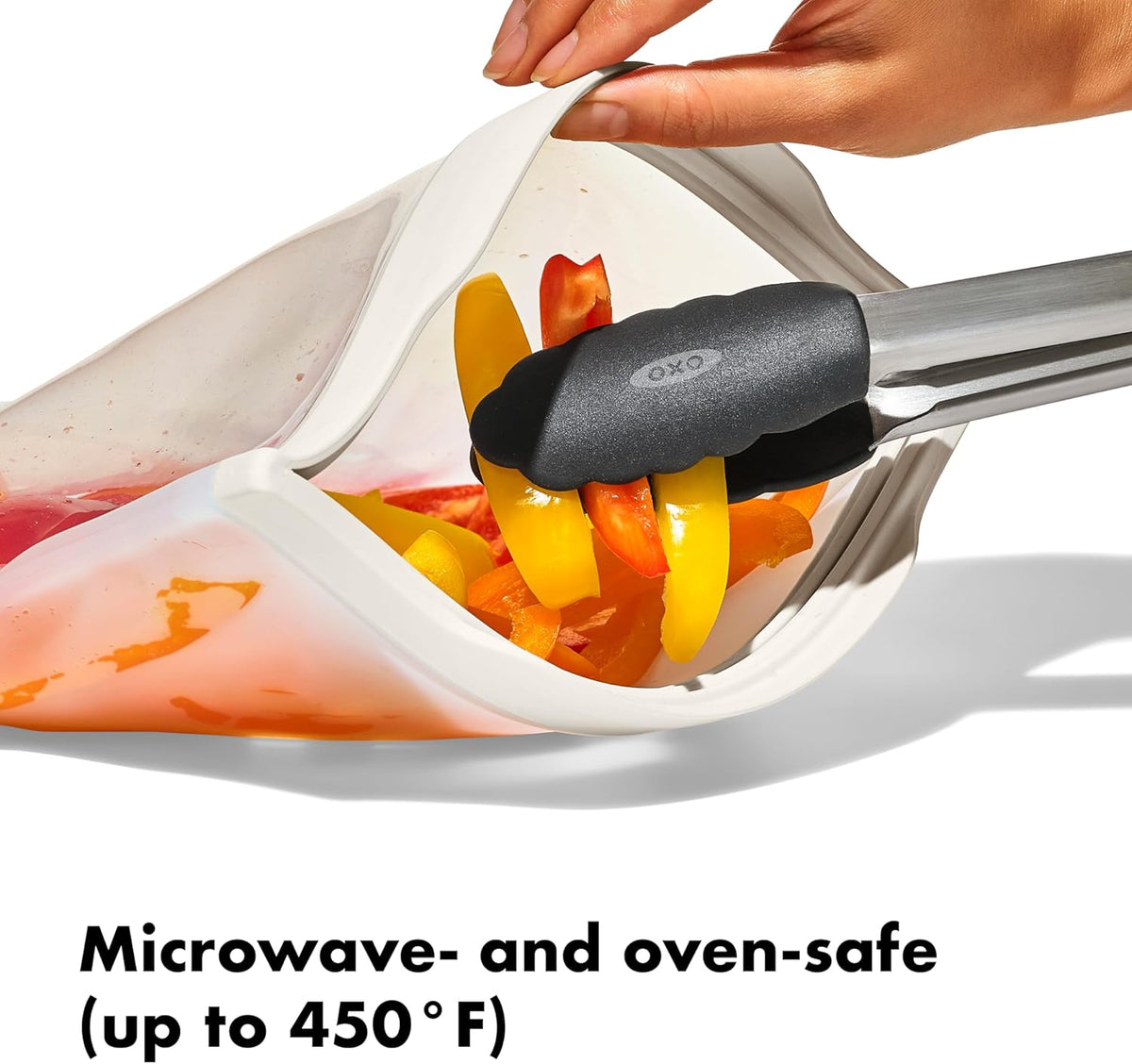 OXO Good Grips Silicone Reusable Bag – Snack Bag (12 oz) - Lagoon