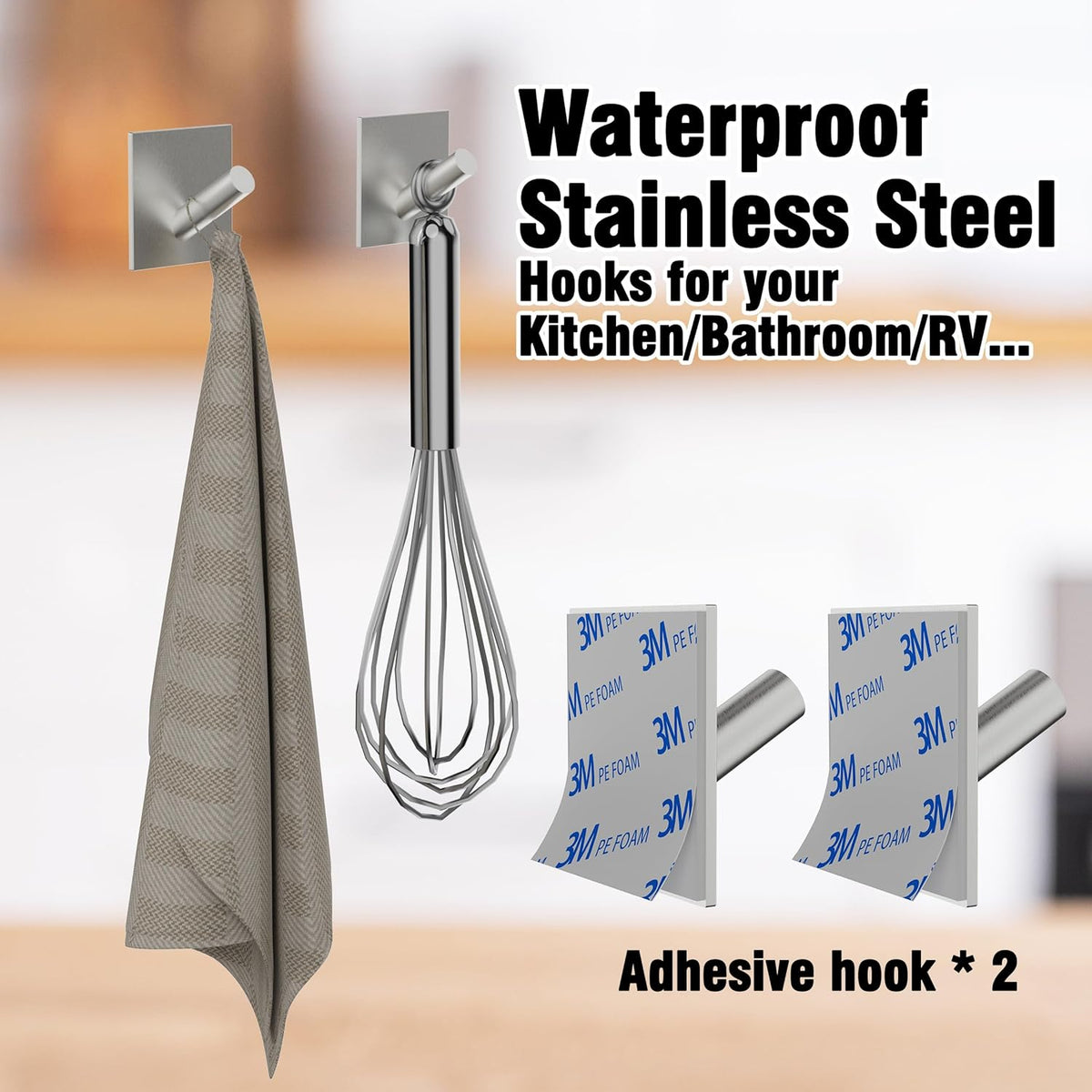 Paper Towel Holder Countertop, Standing Paper Towel Roll Holder for Kitchen Bathroom Organize, Stand with Weighted Base Suction Cups, Stainless Steel One-Handed Operation