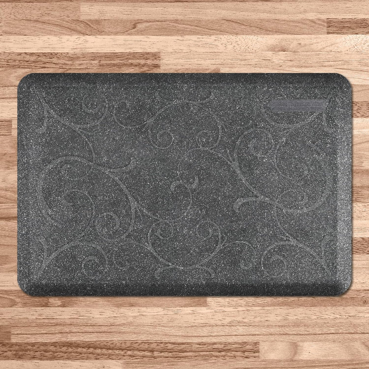 WellnessMats Bella Collection Anti-Fatigue Floor Mat, Polyurethane – Ergonomic Support Pad for Home, Kitchen, Garage, Office Standing Desk – Water Resistant - Made in USA