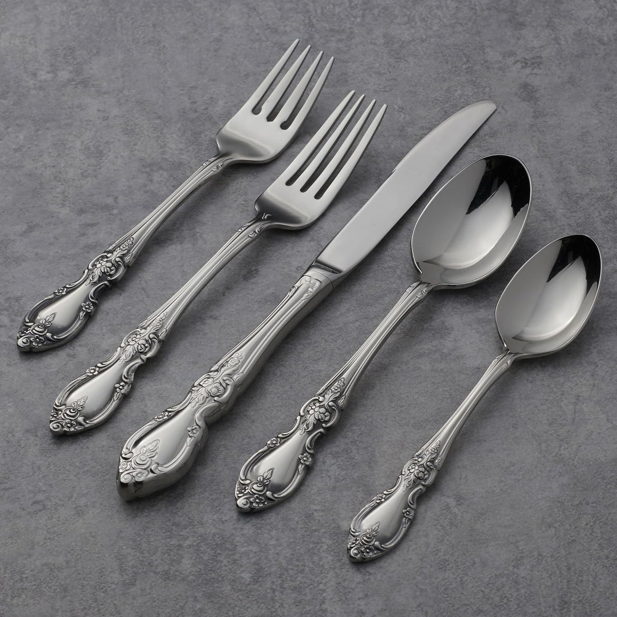 Oneida F114020AL20 Louisiana 20 Piece Fine Flatware Set, Service For 4