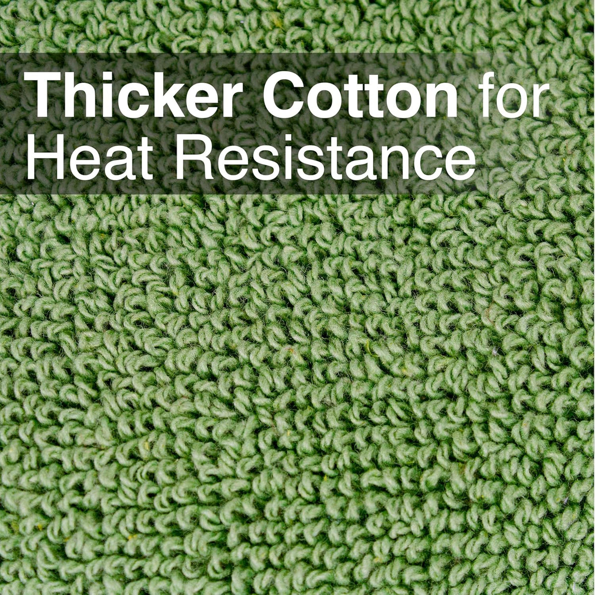 RITZ Terry Potholder & Hot Pad: Heat Resistant, Durable 100% Cotton – Ergonomically Designed for Optimal Grip, Easy-Care Machine Washable, Perfect for Your Kitchen – Cactus Green, 2-Pack