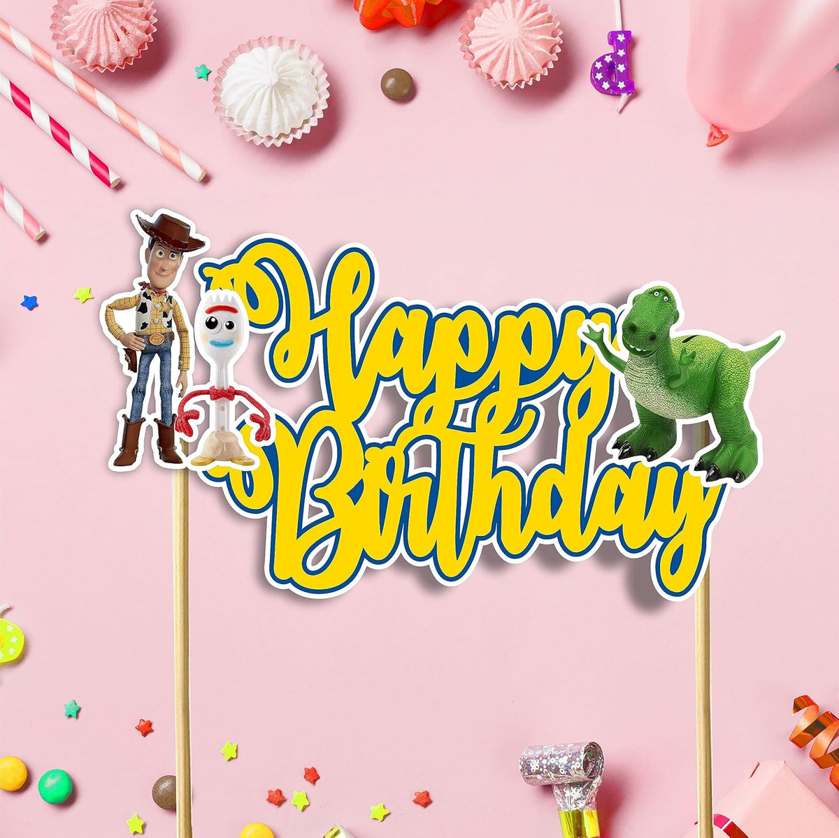 Seyal® Toy stry Happy Birthday Cake Topper