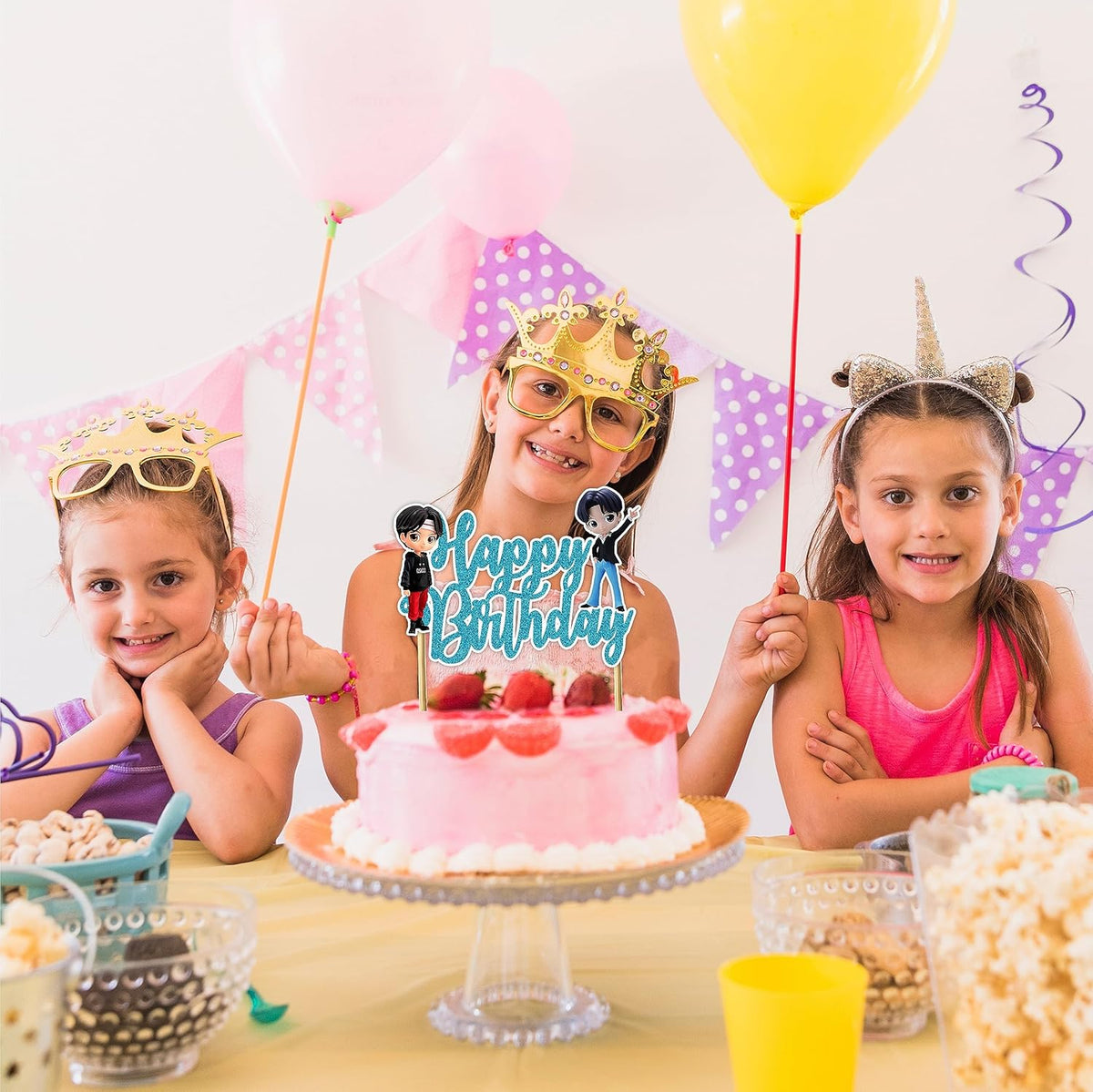 Seyal® Tiny Tan (BTS) Happy Birthday Cake Topper