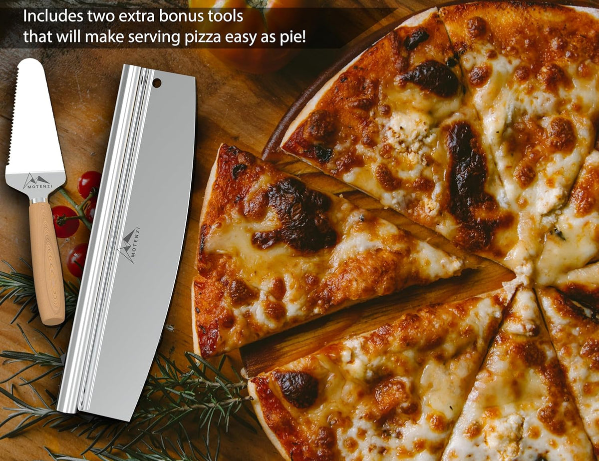 Bamboo Pizza Peel With Cutter and Server, Bamboo Pizza Board Wooden Pizza Paddle Spatula Oven Accessory for Baking Homemade Pizza, Wood Cutting Board for Cheese Bread Fruit Vegetables
