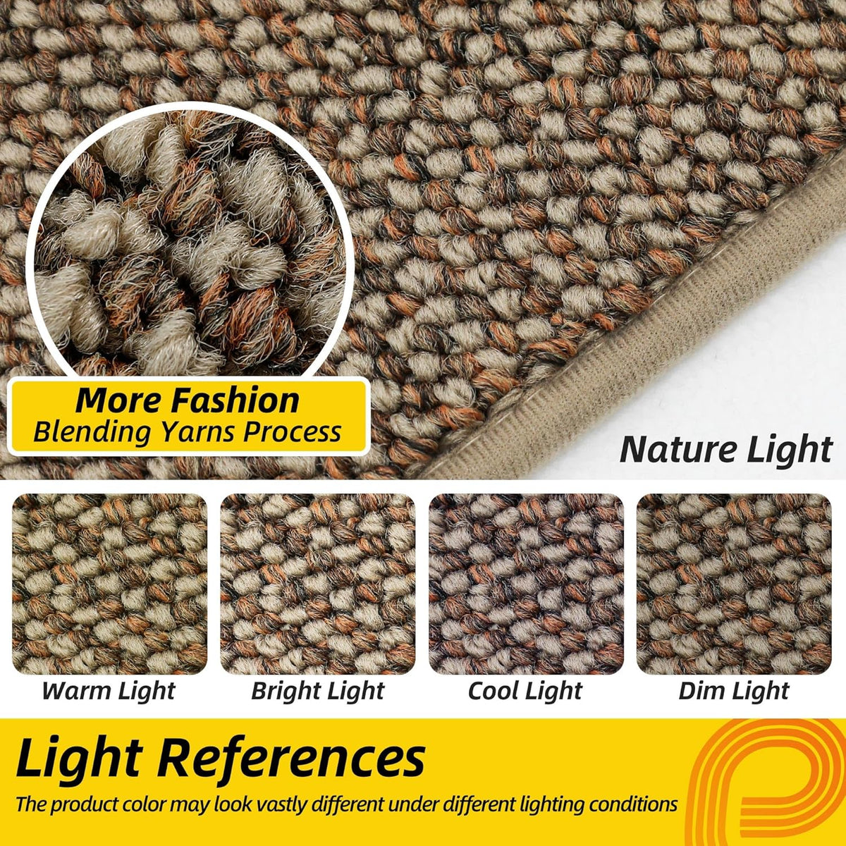 JSEI Dirt Trapper Door Mat 32"x48" Non-Slip Washable Entrance Mat, Dog Doormats, Absorbent & Fade-Resistant Floor Mats, Low Profile Welcome Mats for Entryway, Front Door, and Inside Entrance, Beige