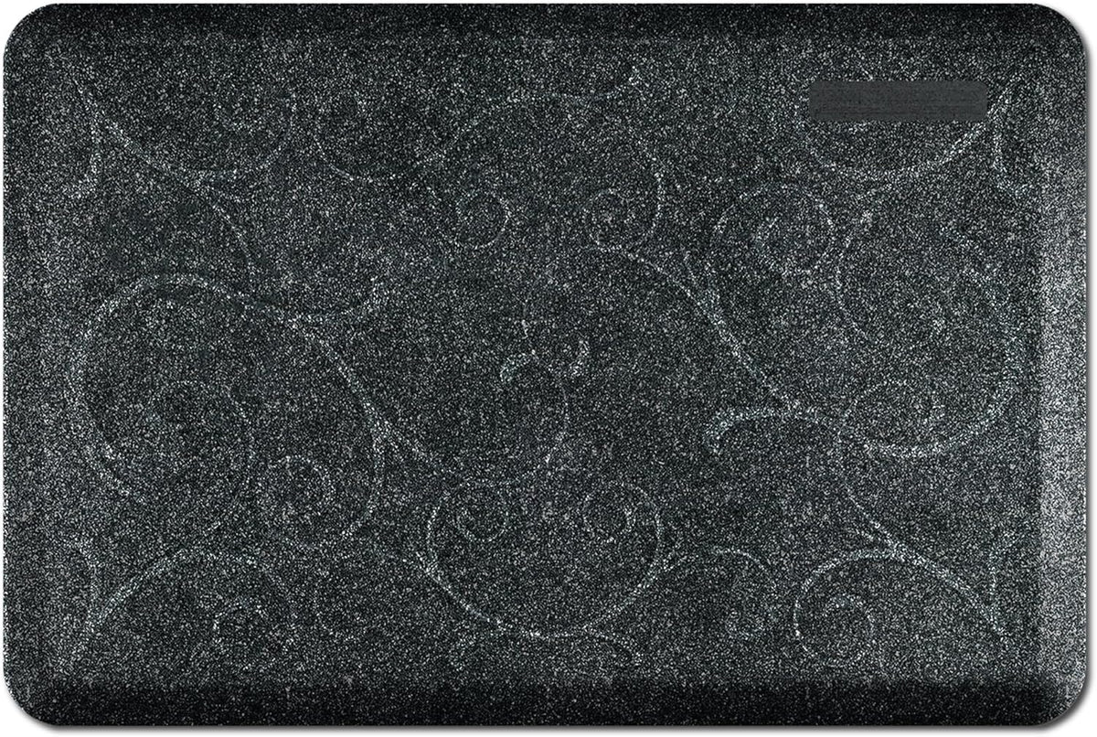 WellnessMats Bella Collection Anti-Fatigue Floor Mat, Polyurethane – Ergonomic Support Pad for Home, Kitchen, Garage, Office Standing Desk – Water Resistant - Made in USA