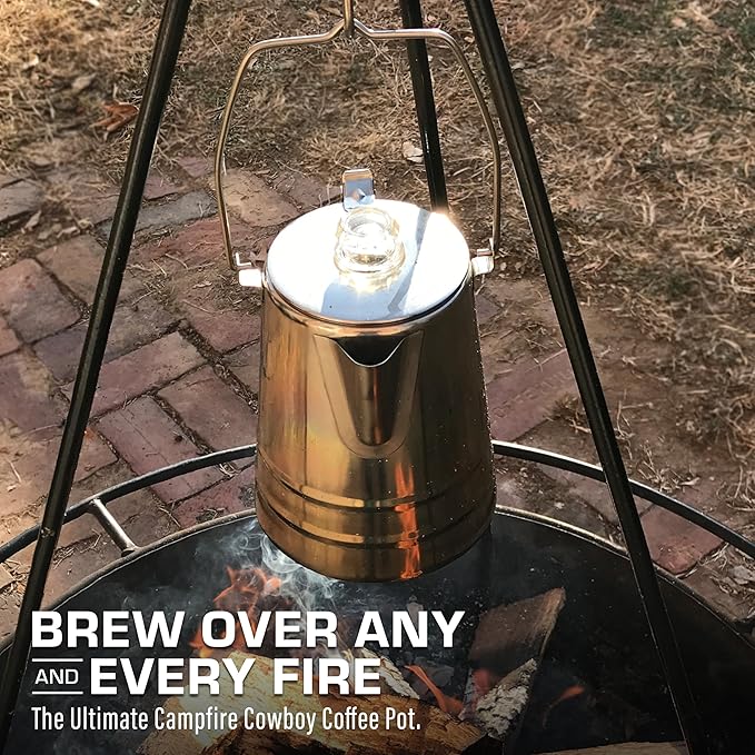 COLETTI Scoutmaster Coffee Percolator Camping — The Ultimate Camping Coffee Maker [24 Cup]