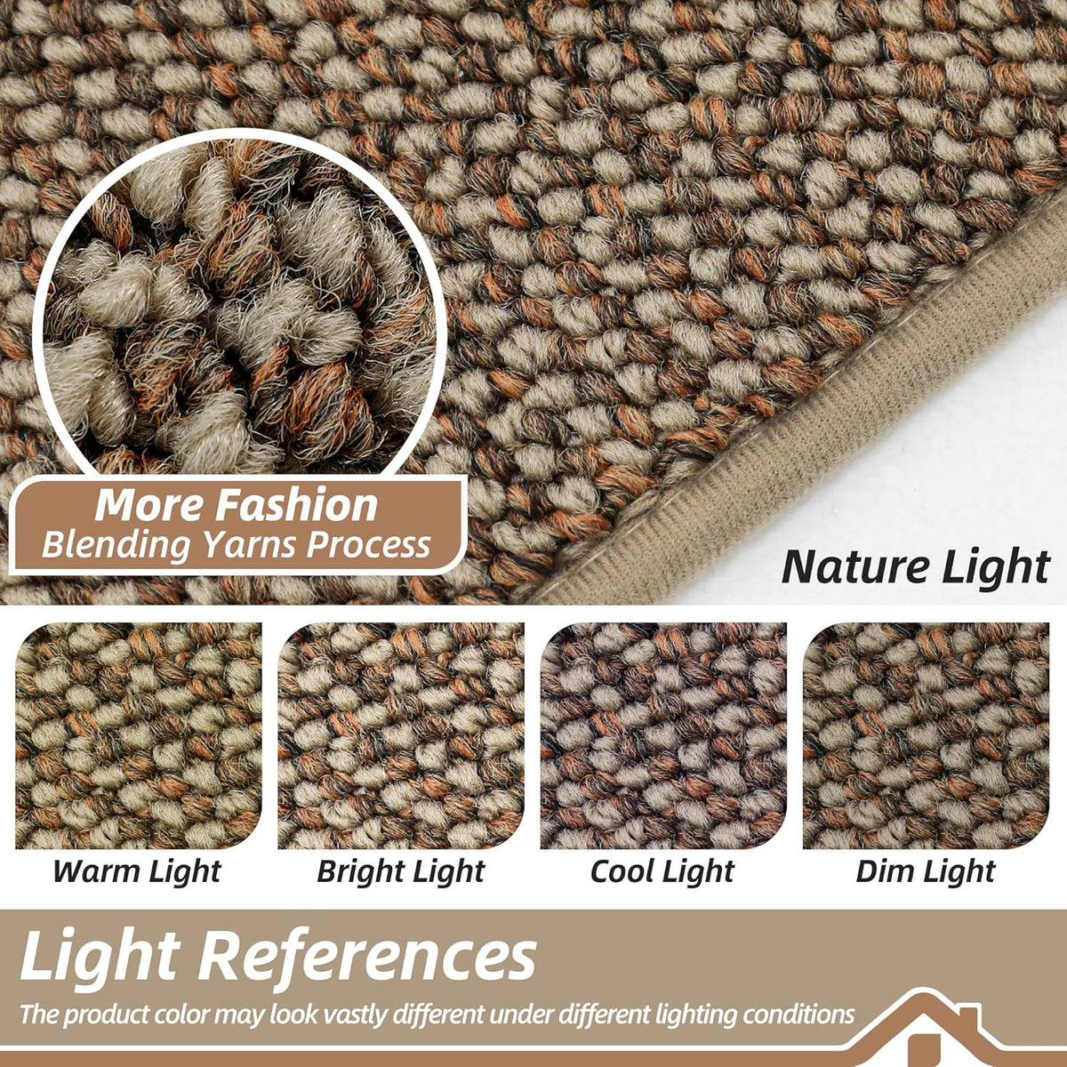 BEQHAUSE Kitchen Rugs 20"x32", Non-Slip Kitchen Mats for Floor, Super Absorbent and Stain Resistant Kitchen Rugs, Machine Washable Rugs for Kitchen, Hallway, Laundry & Sink, Taupe