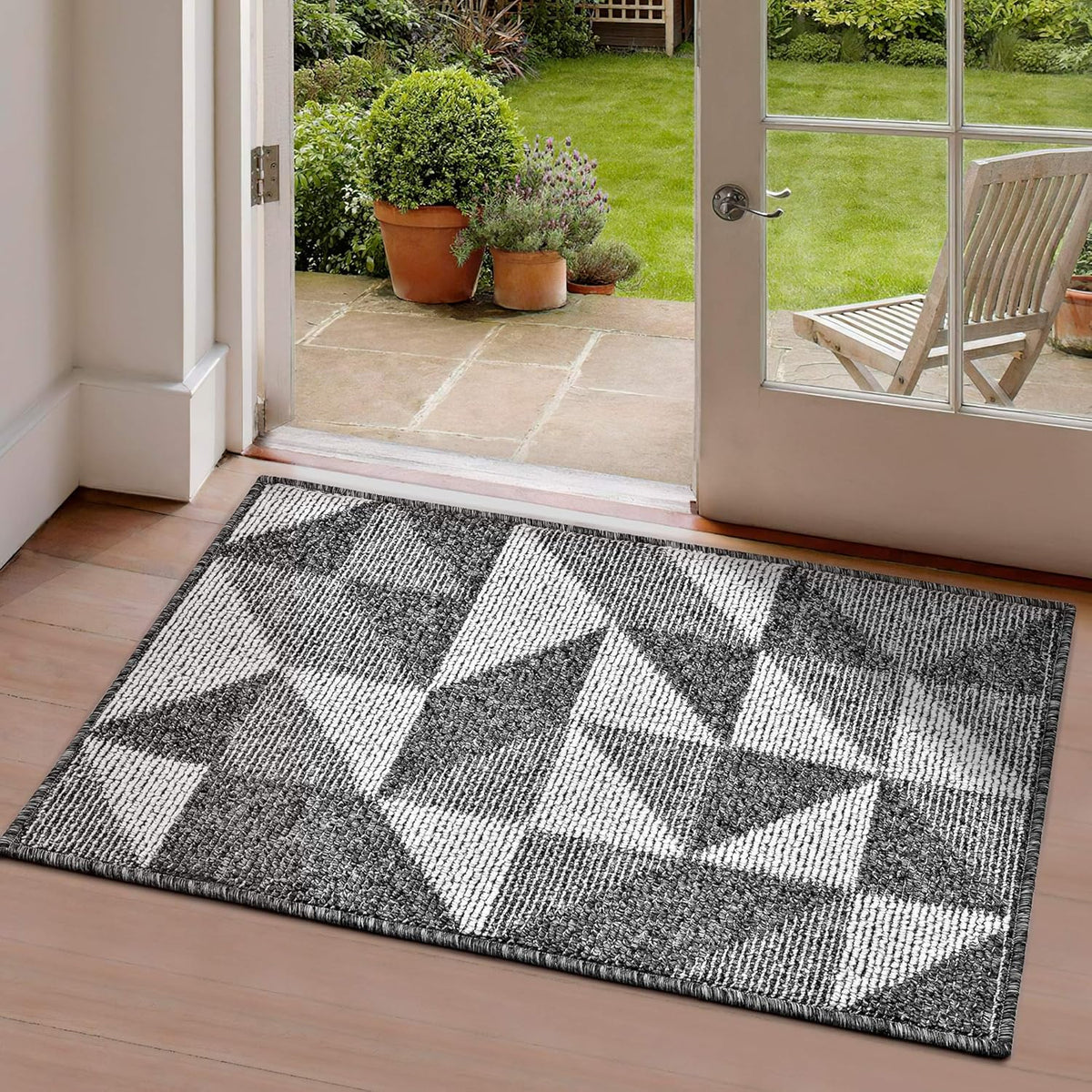 hicorfe Kitchen Rugs and Mats Sets,24" x 35" Super Absorbent Polypropylene Non-Slip Rug,Soft Comfort Floor Mat,Washable for Kitchen,Hallway,Office,Sink,Laundry